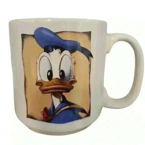 Vintage DISNEY Store Donald Duck Sailor Ceramic Coffee Mug